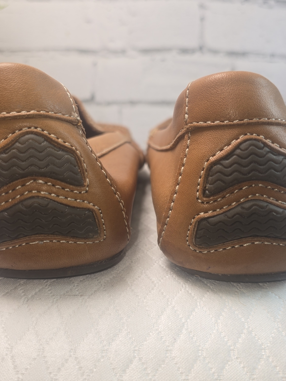 SPERRY TOP-SIDER WAVE DRIVER VENETIAN MOCCASINS TAN LEATHER SLIP-ON MENS 11.5 - Picture 8 of 9